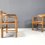 Copy of Rainer Daumiller pine wood dining chairs for Hirthals Savvaerk set of 6