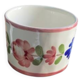 handmade flowered ramekin