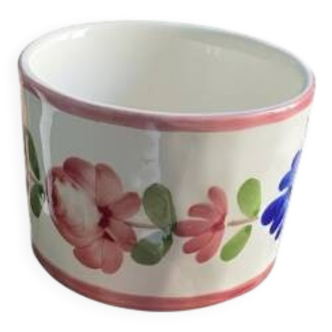 handmade flowered ramekin