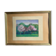Watercolor on paper, flowering trees, mid-20th century