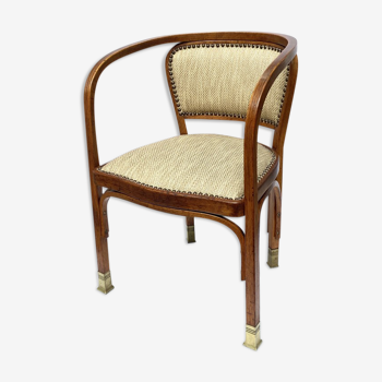 Secession armchair 715F by Gustav Siegel for J.J.Kohn