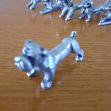 6 porte couteaux en argent