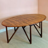 Danish rosewood dining table by Kurt Østervig 1960s