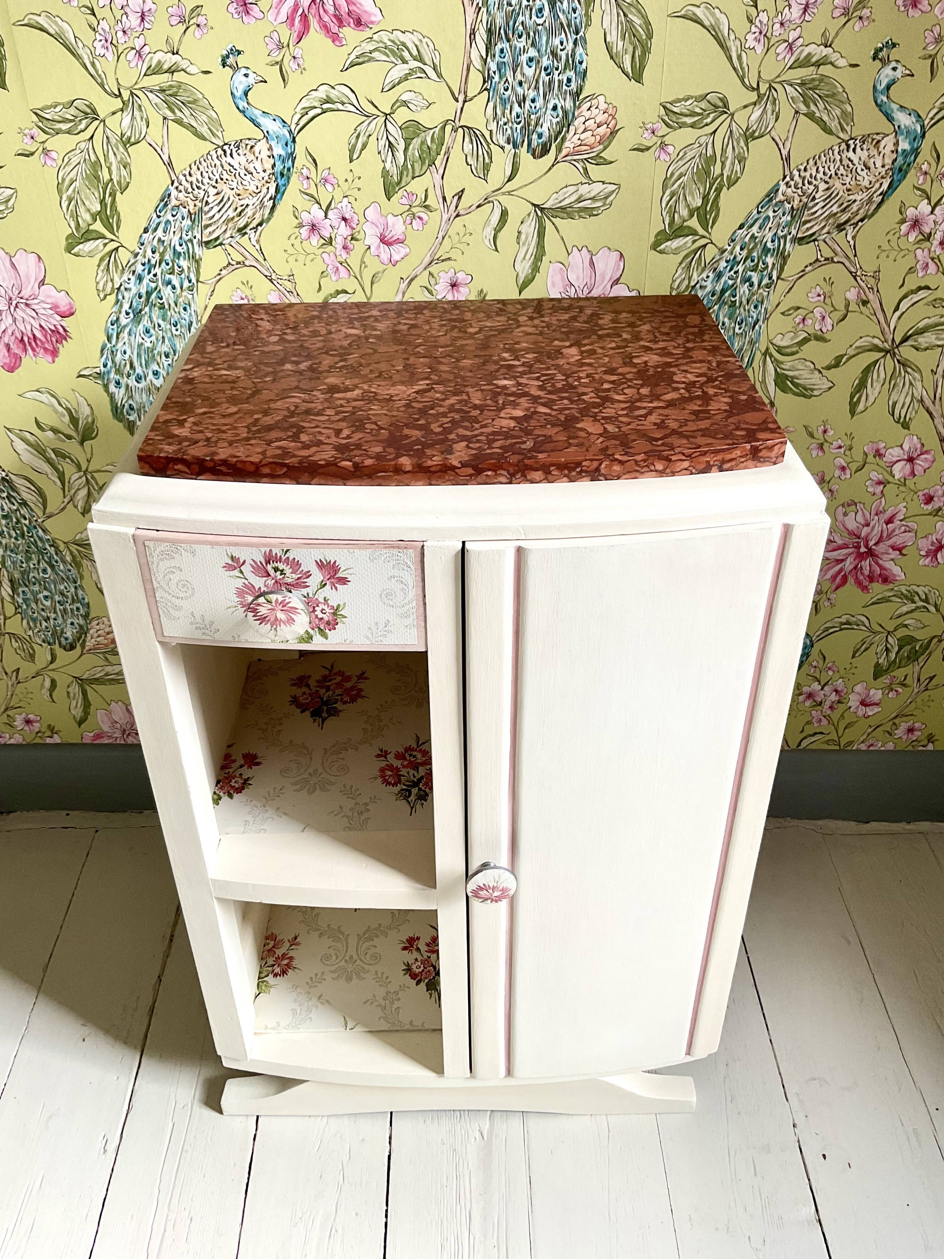 Art Deco bedside cabinet