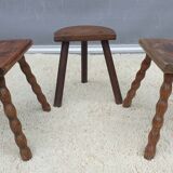 Trio of Nature decorative milking stools