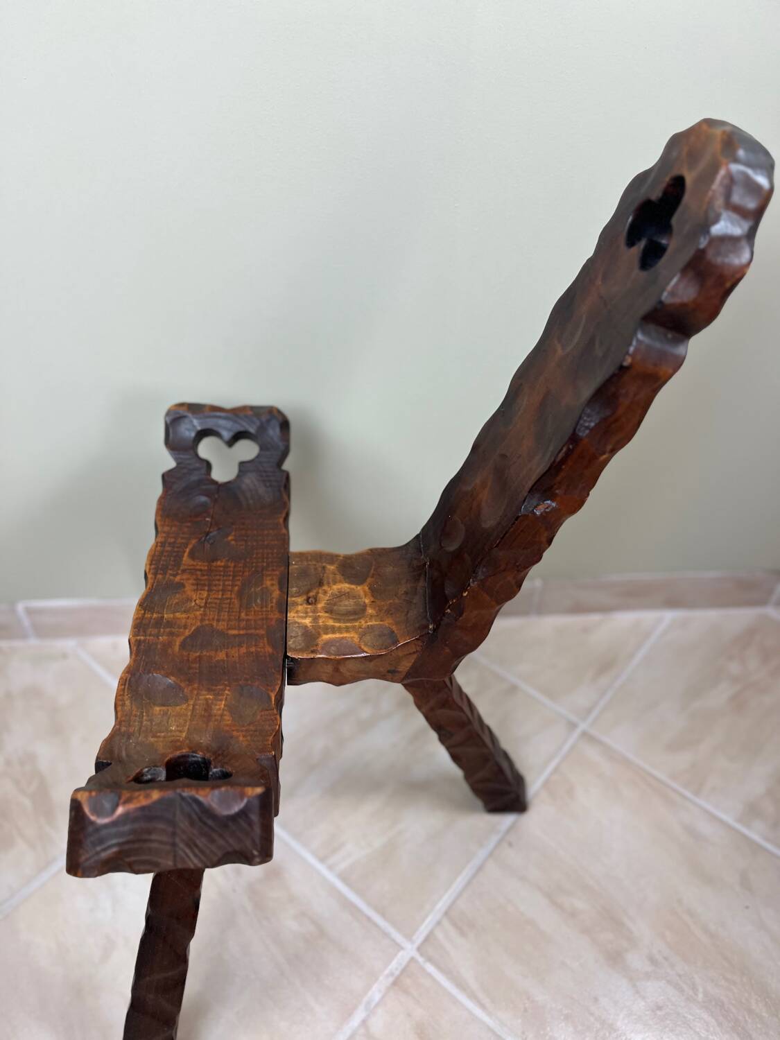 Brutalist tripod stool