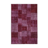 Handmade Oriental Contemporary 199 cm x 300 cm Red Patchwork Carpet