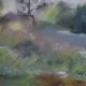 Henry Ottmann (1877-1927) Edge of the woods in the mist, signed pastel