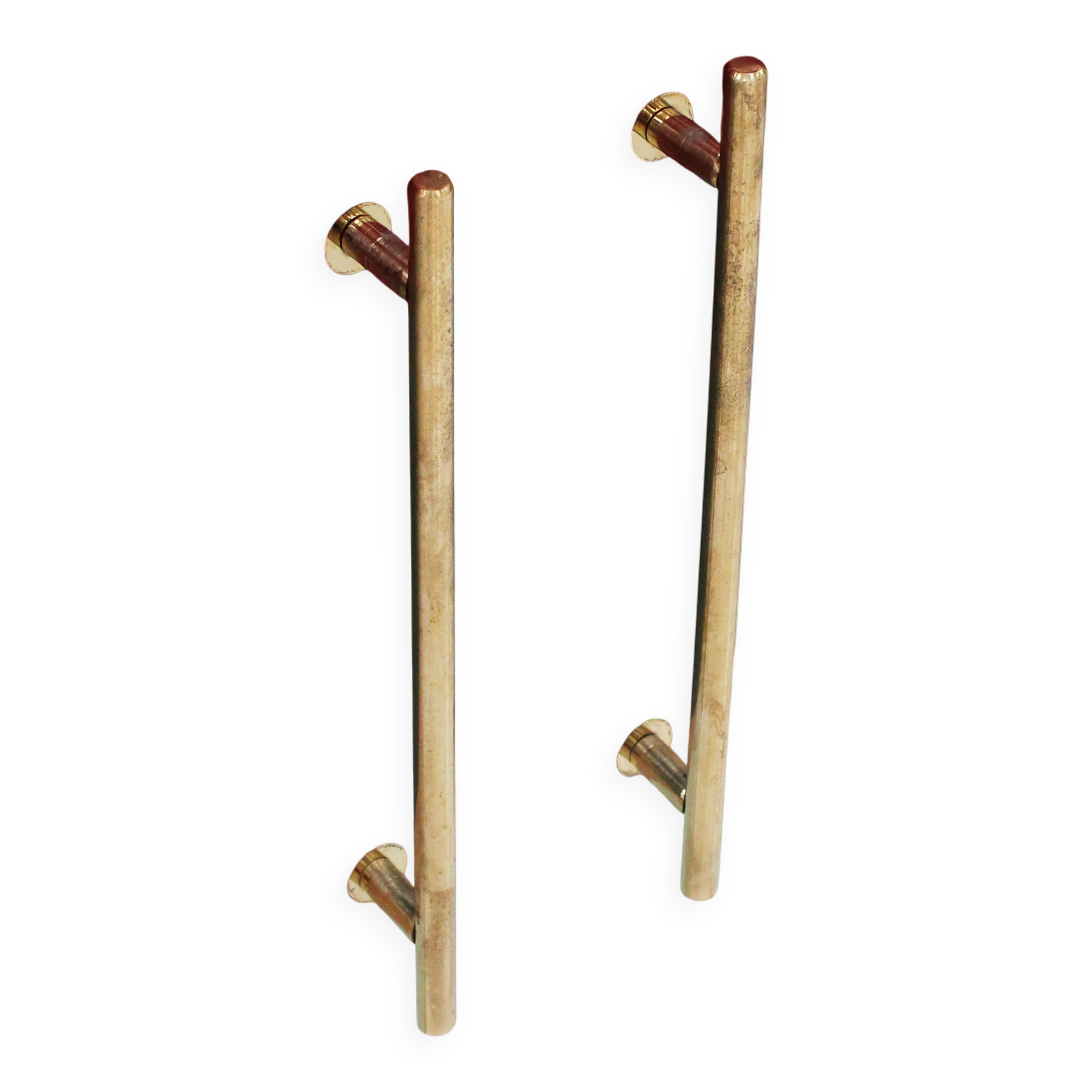 Mid-Century Italian Sideboard, Colorful Glass and Brass, Geometric Design.