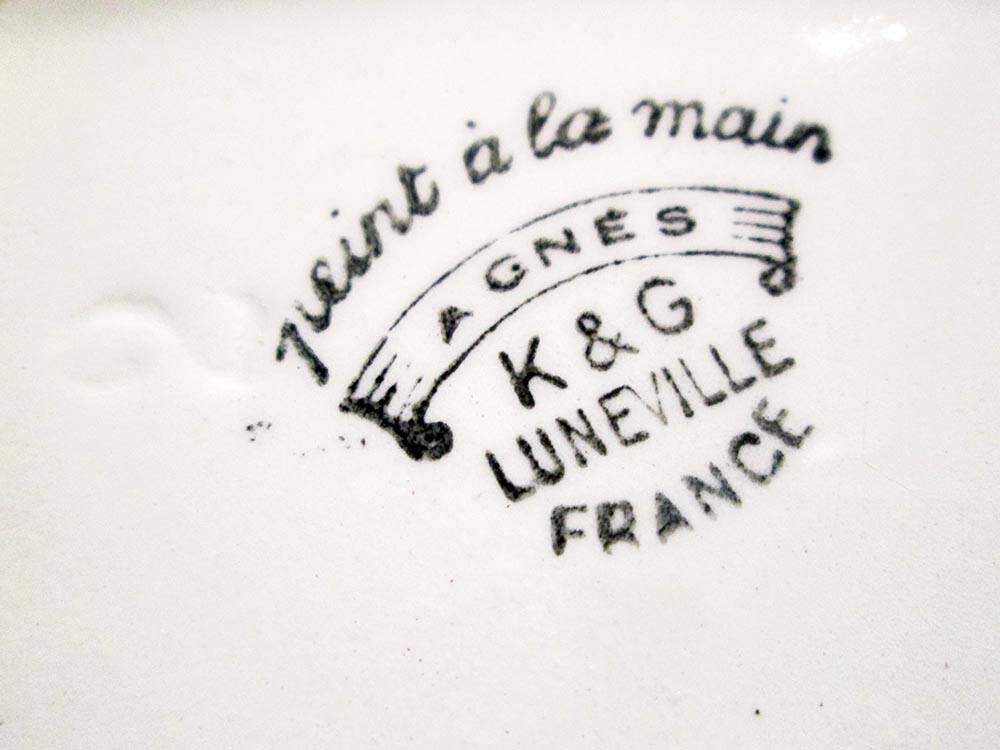 5 K & G Lunéville spice jars