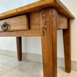 Old wooden bedside table