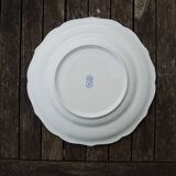 12 Anciennes Assiettes Plates en Faïence de Gien - Décor Rouen