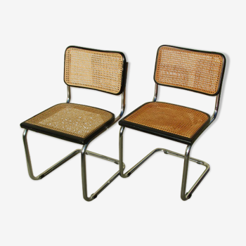 Paire de chaises B32 par Marcel Breuer 1970