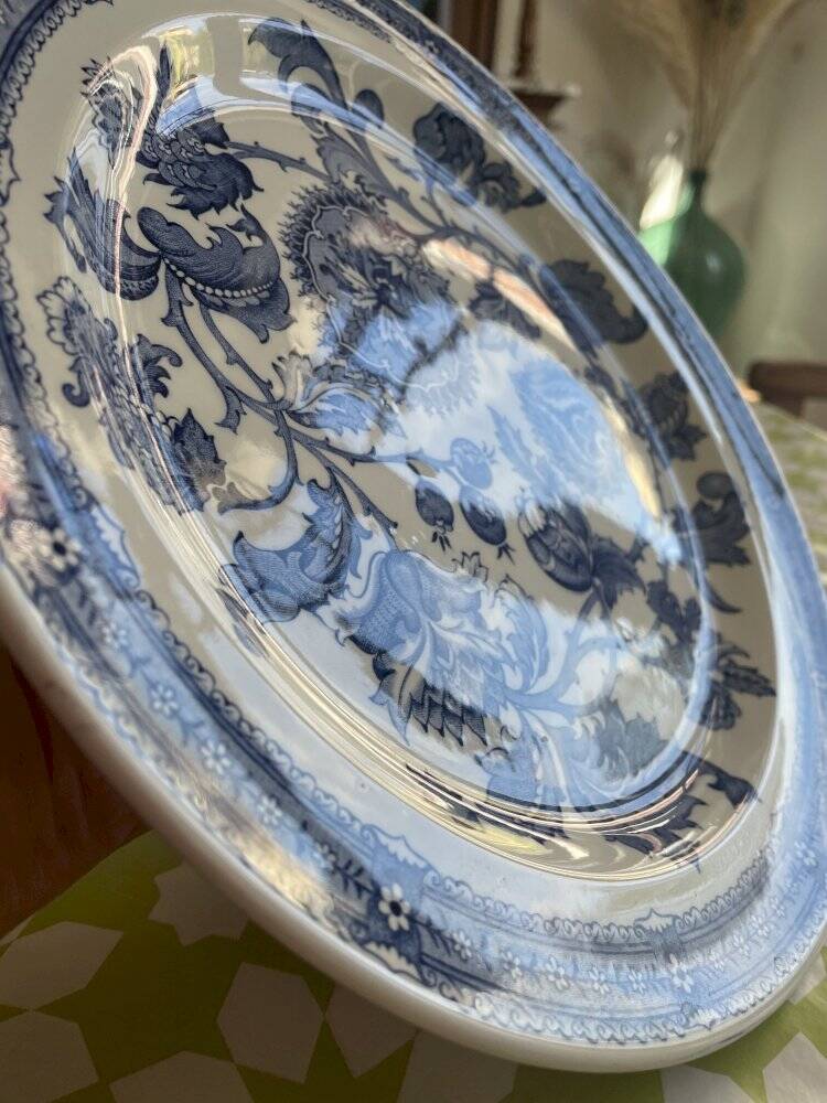 Ridgway Jacobean blue plate