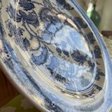Assiette plate Ridgway Jacobean bleue