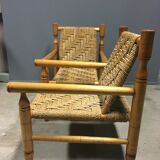 2 x Abaca French rope armchairs