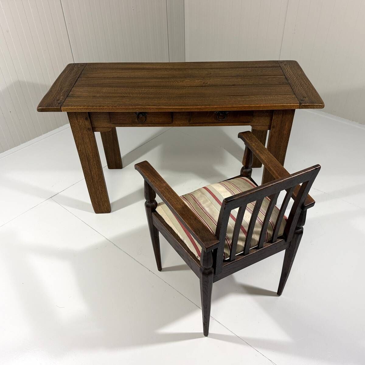 Rustic oak console table or desk 1960’s