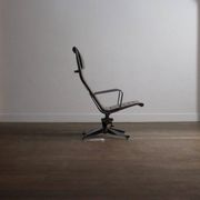 Early edition Eames EA124 Aluminium Group lounge chair by Herman Miller, 1970s