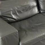 Modular leather sofa