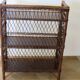 Bookcase - Bibus - 3 levels - woven rattan - bamboo - Vintage - 70s