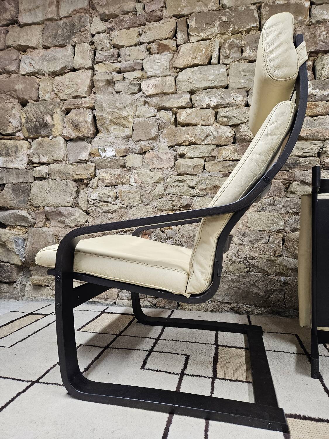 Lounge chair and its leather ottoman