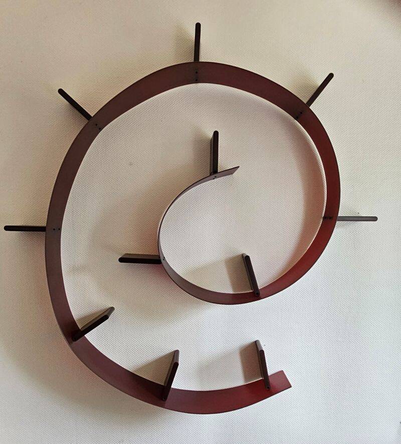 Kartell Bookworm Red Shelf/Bookcase by Designer Ron Arad