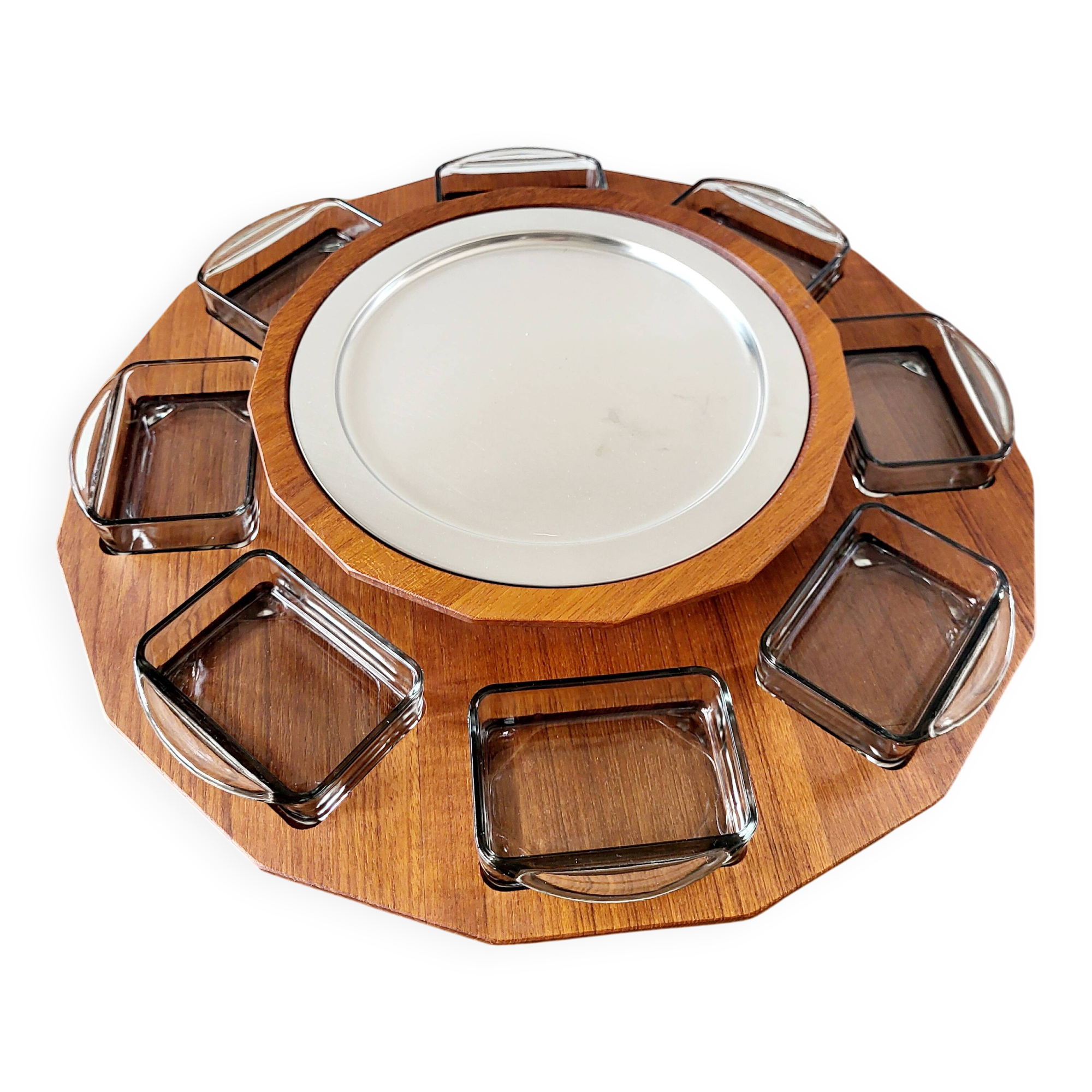 Plateau tournant Lazy Susan, design scandinave des années 60