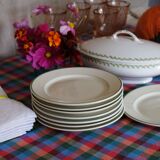 8 dessert plates of the service of the hotel "Grand Hotel Nationale" Lucerne Switzerland Buchecker & C