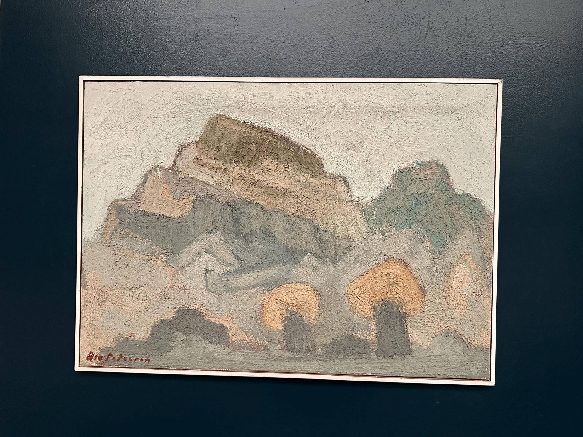 Original Swedish Oil on Canvas – “Landscape” by Birger Bia Peterson
