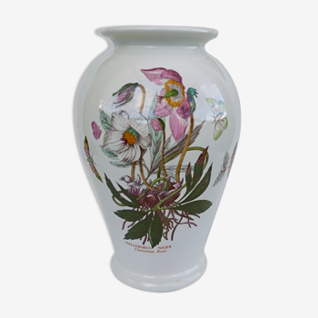 Earthenware vase Portmeirion made in England décor Botanic Garden