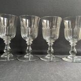 4 verres à eau XIXème – Établissements Legras