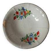 Coupelles vintage Digoin Sarreguemines. Décalcomanies de fleurs