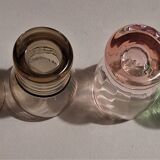 Vintage shooter shot glasses series of six assorted colors