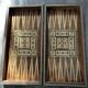 Backgammon game in marquetry