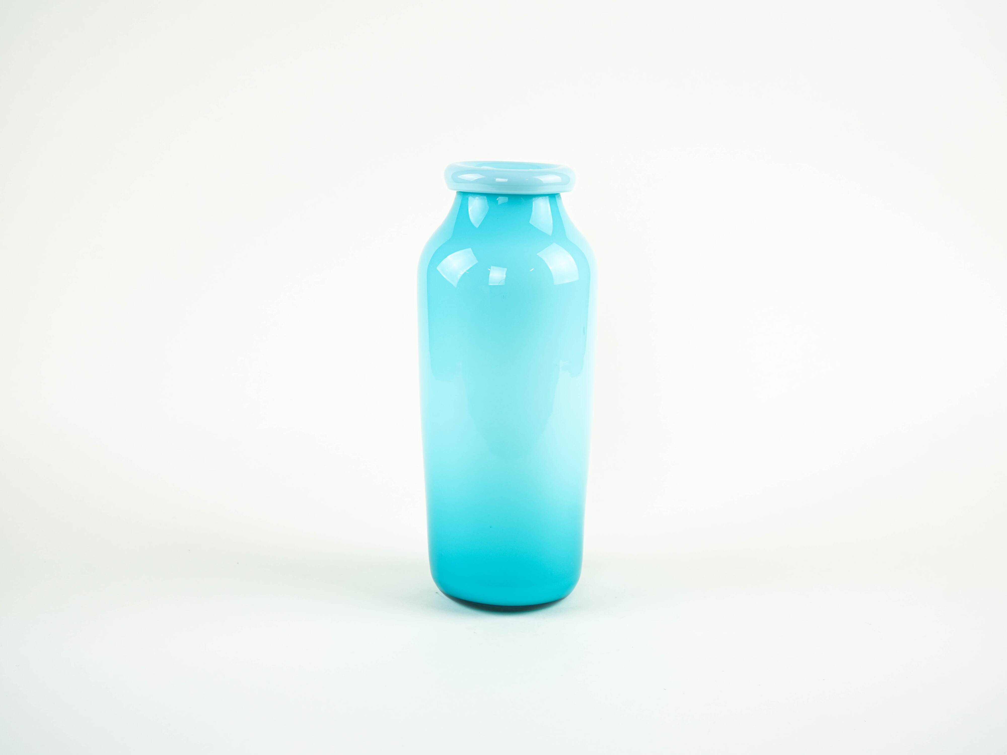 Turquoise vase, 1970s, made in Europe