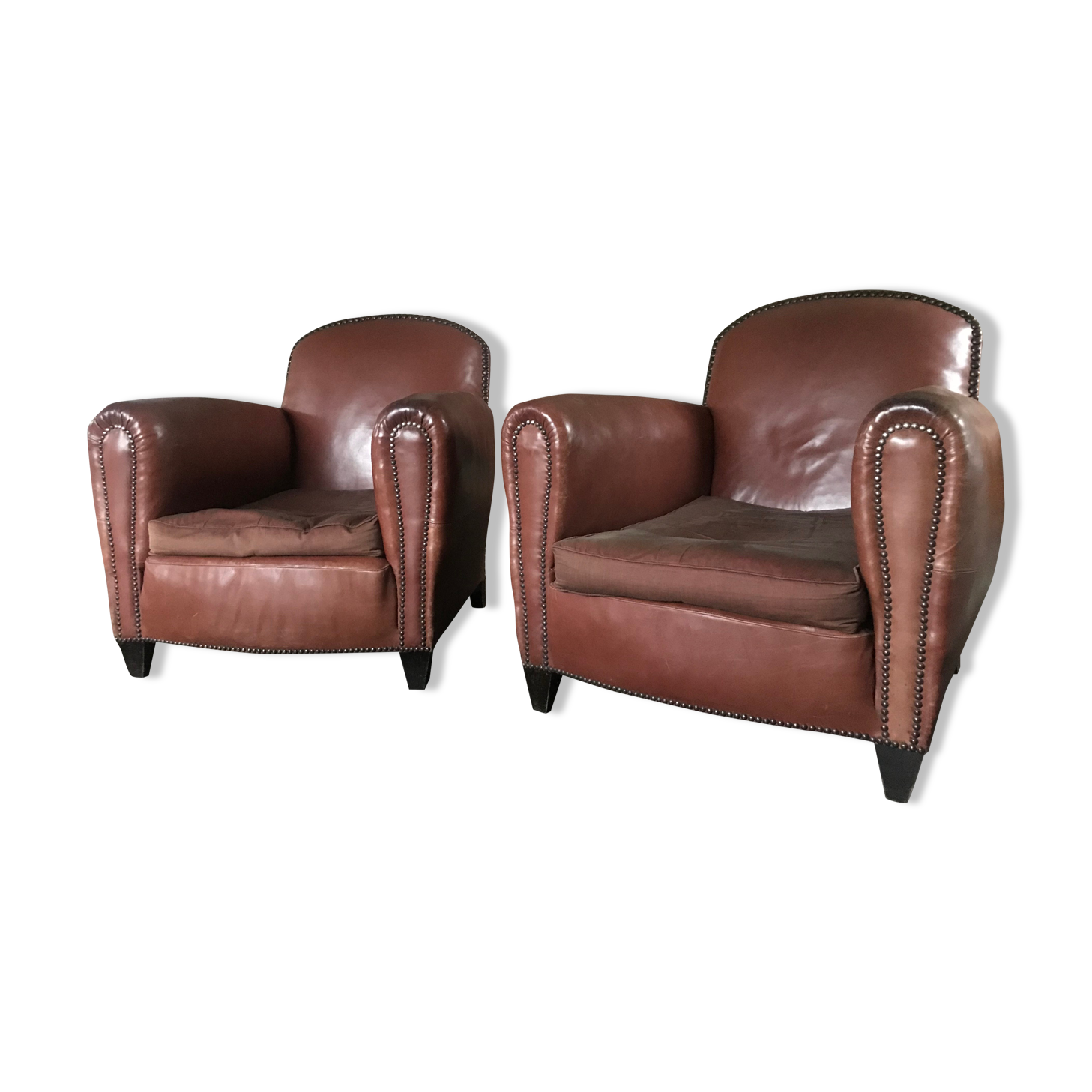 Pair of club armchairs 20s