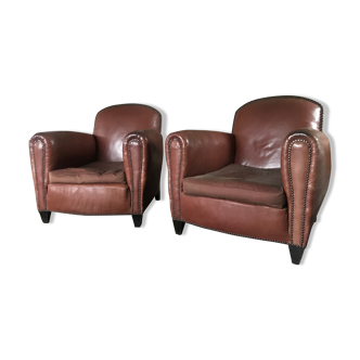 Pair of club armchairs 20s