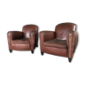 Pair of club armchairs 20s