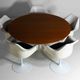 Large set of 8 tulip armchairs by Eero Saarinen for Knoll International, 1970s
