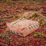 Moroccan wool pouf