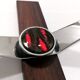 Vintage ceramic, teak and chrome plated coat rack