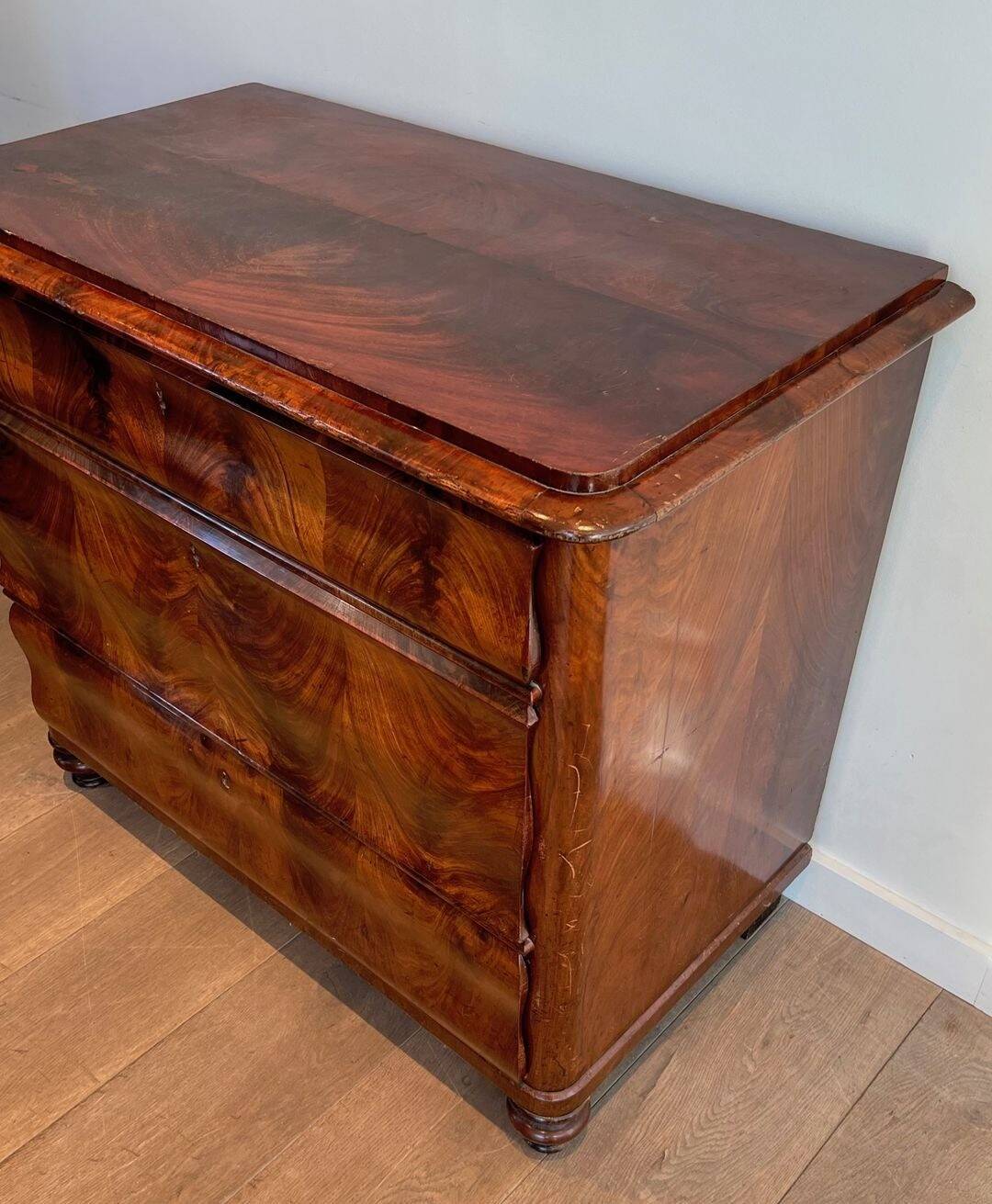 Three-Drawer Mahogany Commode, France, circa 1820