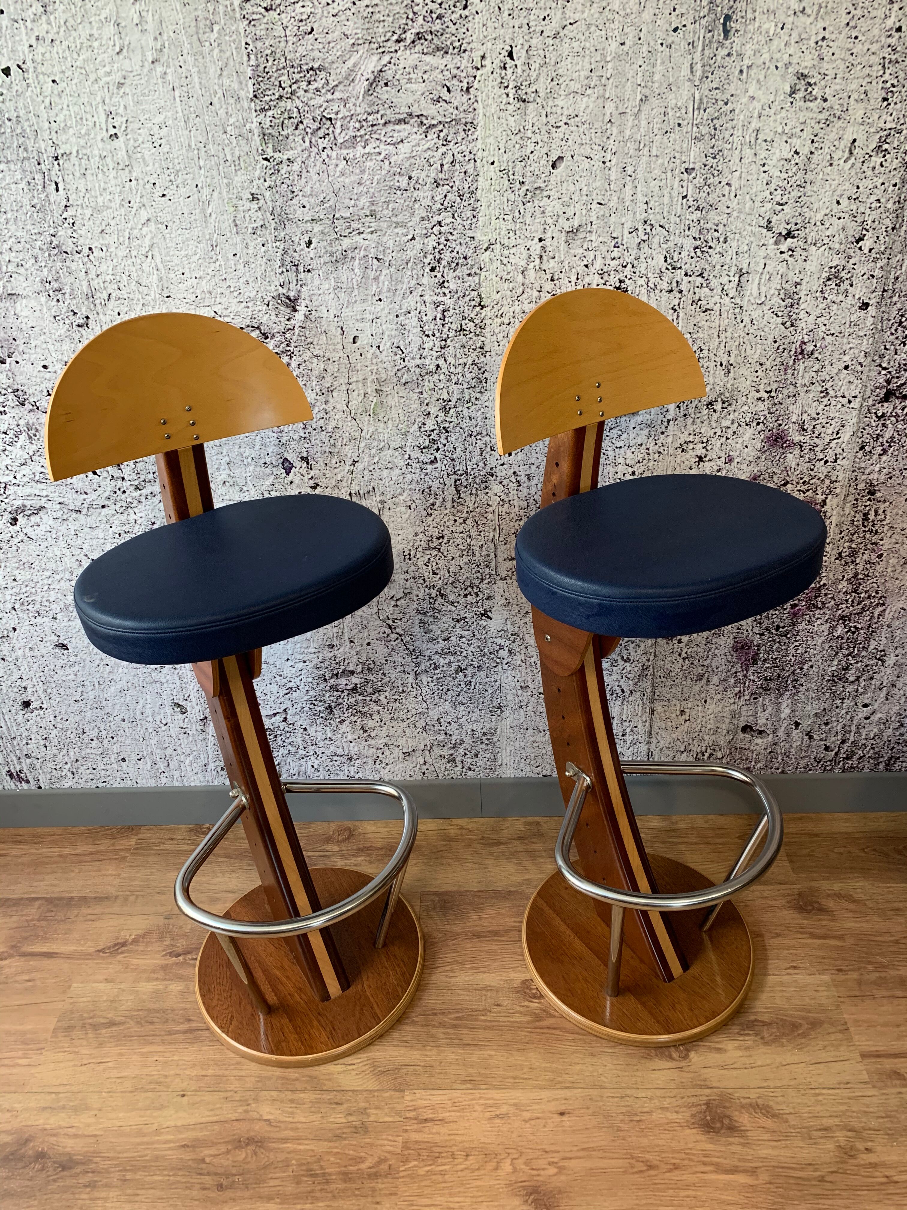 Paire de tabouret "Deck line"