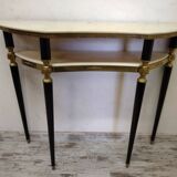 Vintage Italian half-moon console