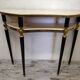 Vintage Italian half-moon console