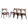 Vintage Danish Dining Chairs in Teak by Erik Buch, 1960s, Set of 4