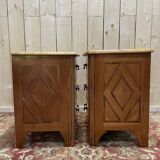 Paire de tables de chevets, commodes de style Louis XIV