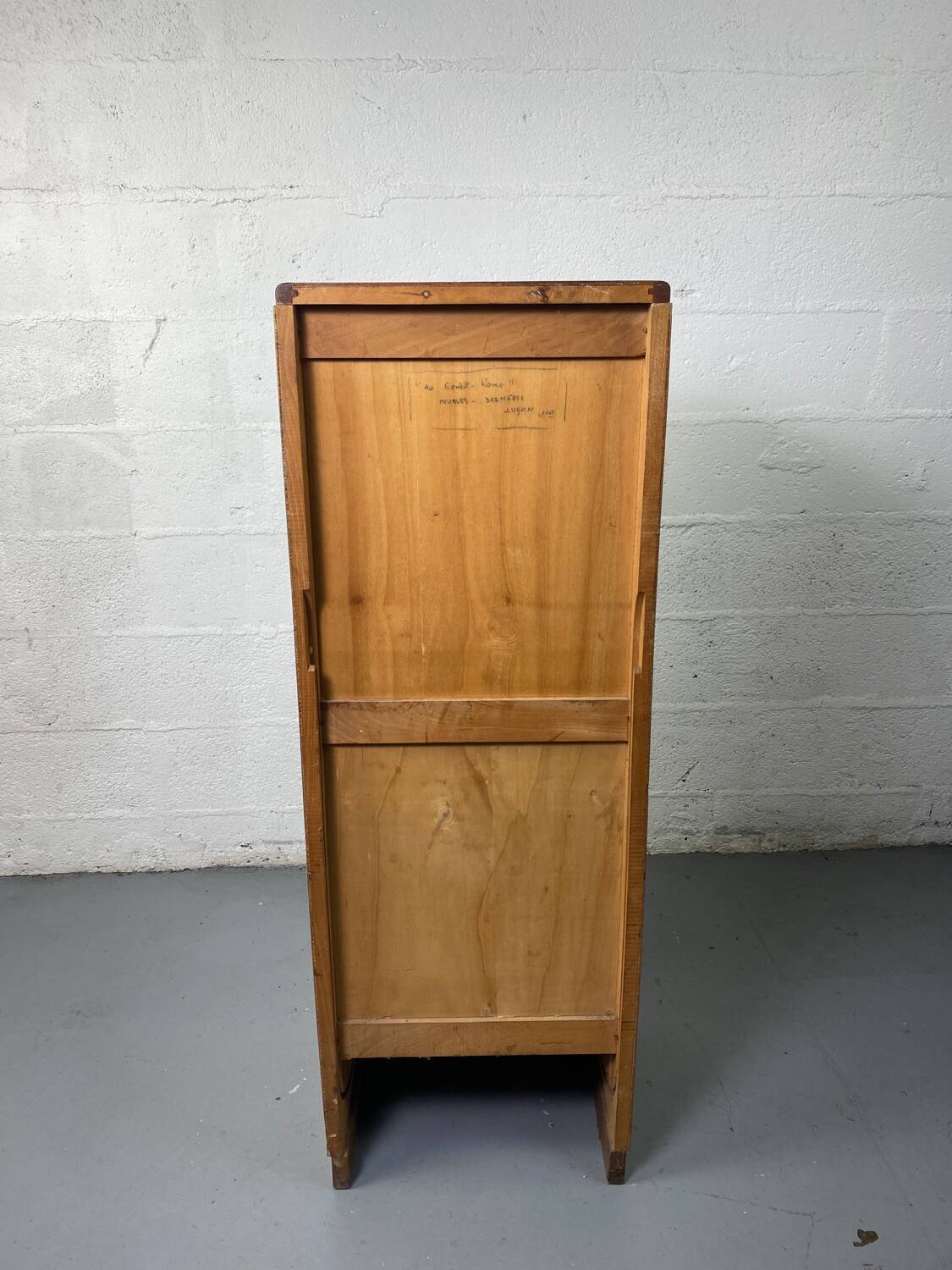 Vintage curtain file cabinet
