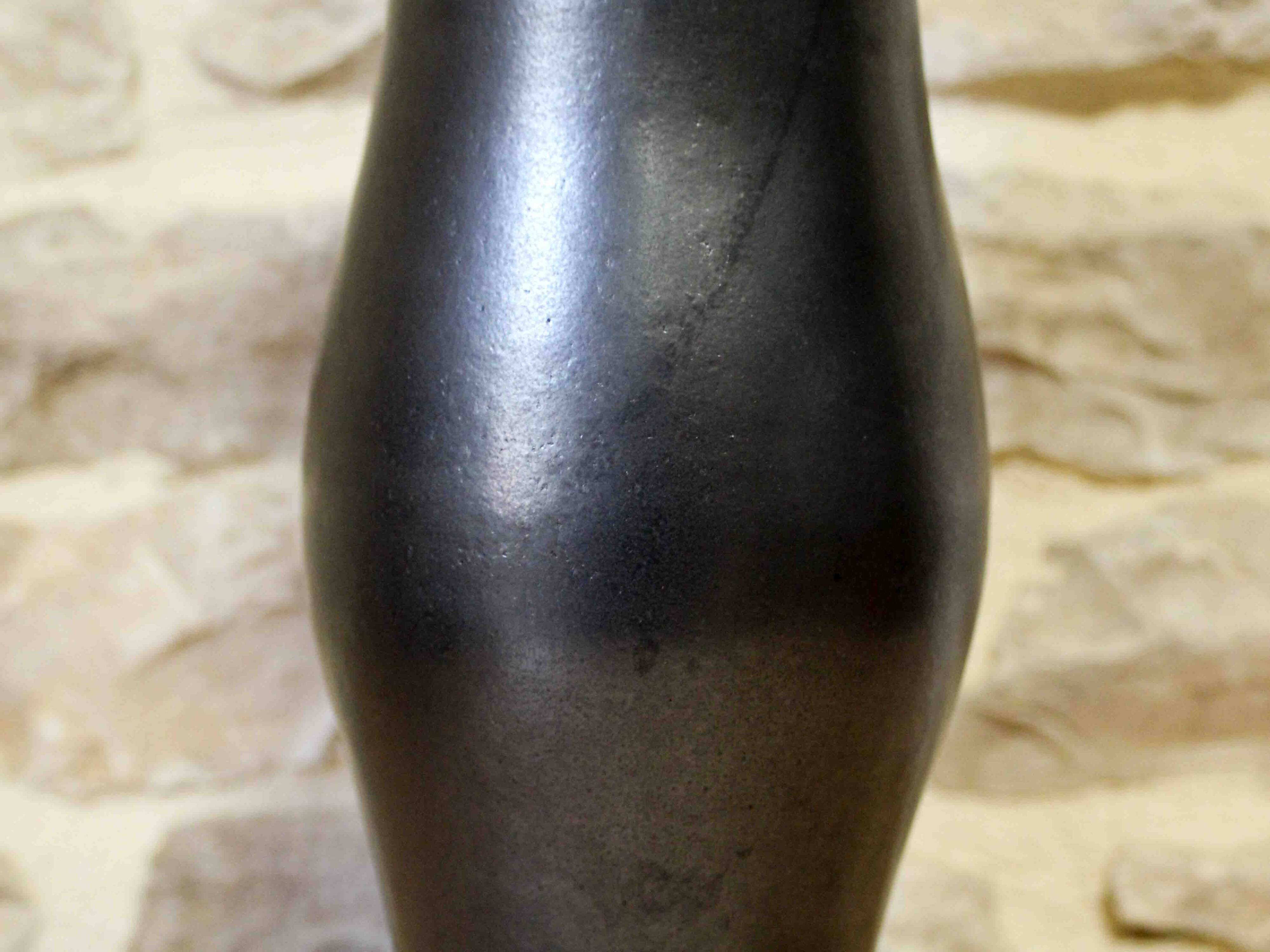 Glazed stoneware vase by Luc Rolland, 1989