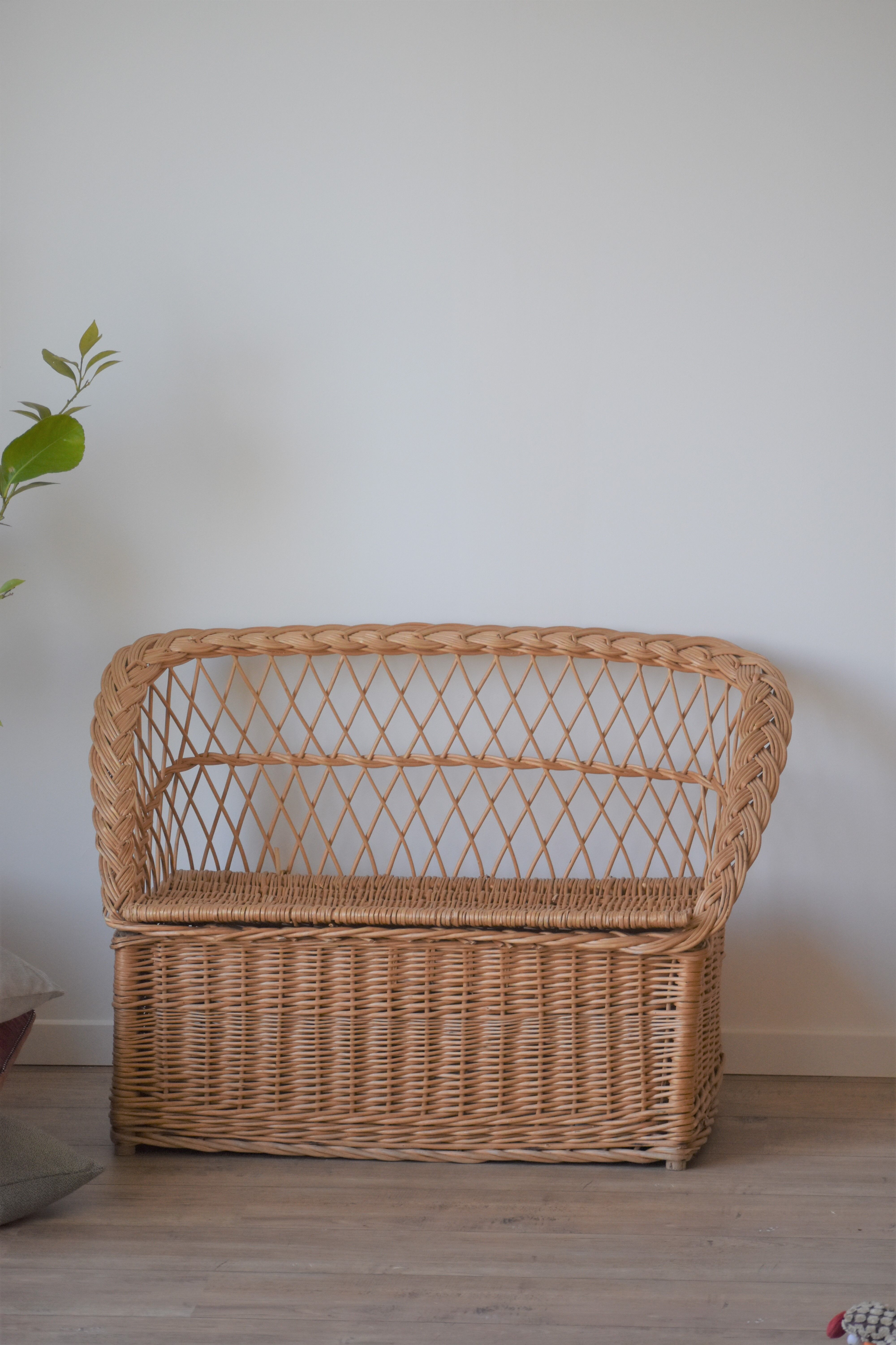 Vintage wicker chest
